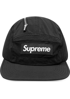 Supreme zip mesh camp cap - Black