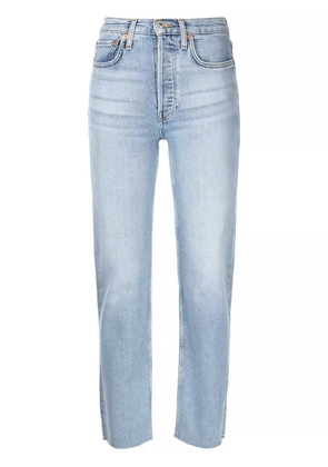 RE/DONE Stove Pipe high-rise straight jeans - Blue