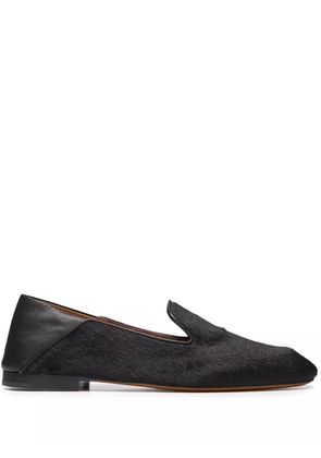 Wales Bonner Symphony leather flat slippers - Brown