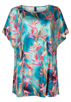 Lygia & Nanny Kala botanical-print minidress - Blue