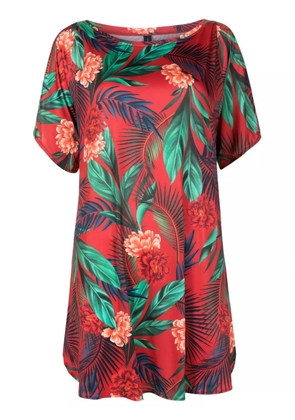 Lygia & Nanny Allat botanical-print minidress - Red