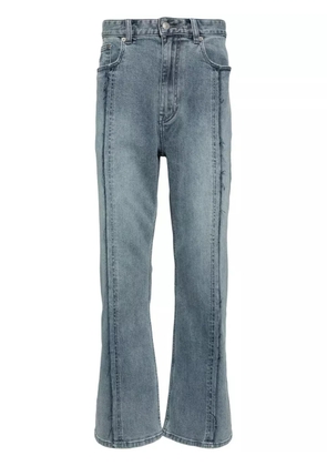 izzue exposed-seam straight-leg jeans - Blue