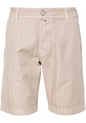 Jacob Cohën Lou herringbone shorts - Neutrals