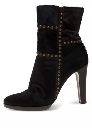Le Silla Pre-owned 105mm studded boots - Brown