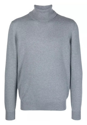 Barba mélange-effect cashmere roll-neck jumper - Blue