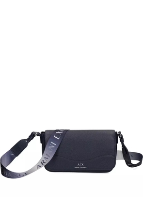 Armani Exchange logo-print cross body - Blue
