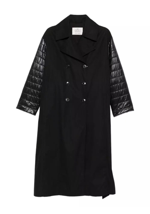 Herno double-breasted quilted coat - 9300 BLACK