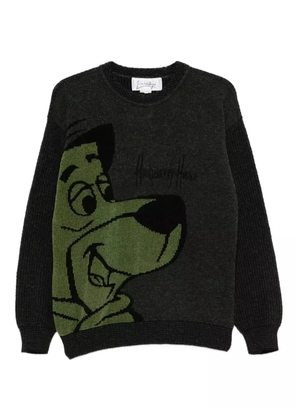 JC de Castelbajac Pre-Owned 1980s intarsia-knit sweater - Grey