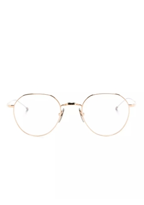 Thom Browne Eyewear geometric-frame glasses - Gold