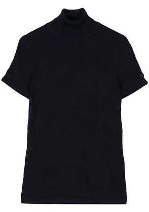 CHANEL Pre-Owned roll-neck wool top - Blue