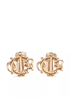 Christian Dior Pre-Owned logo clip-on earrings - Gold