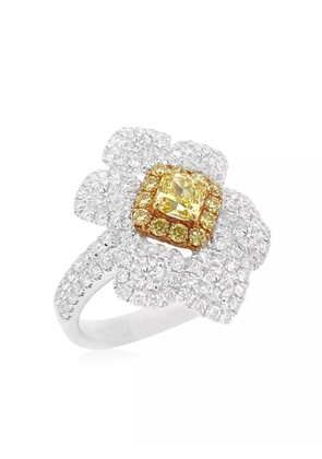 HYT Jewelry 18K gold platinum and diamond ring - White