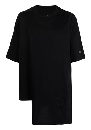 Rick Owens X Champion asymmetric short-sleeved T-shirt - Black