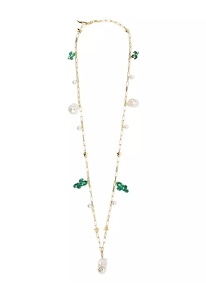Eshvi cactus-charm necklace - Gold