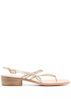 Ancient Greek Sandals Cycladic 35mm heeled sandals - Gold