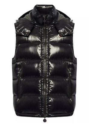 Moncler high-shine padded gilet - Black
