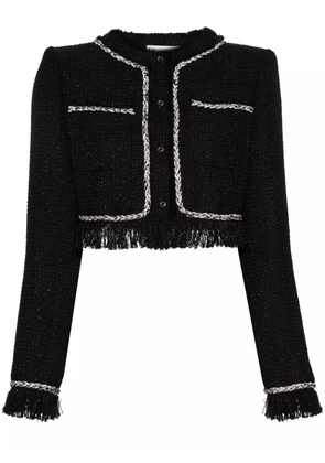 Giuseppe Di Morabito cropped bouclé jacket - Black
