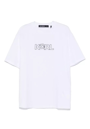 Karl Lagerfeld logo-print T-shirt - White