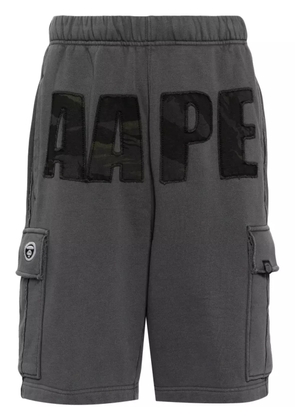 AAPE BY *A BATHING APE® logo-patch cargo shorts - Grey