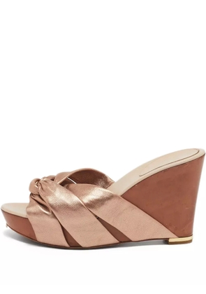 Sergio Rossi Vintage 110mm leather sandals - Pink