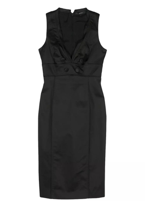 Gucci Pre-Owned 2000s V-neck midi dress - Black