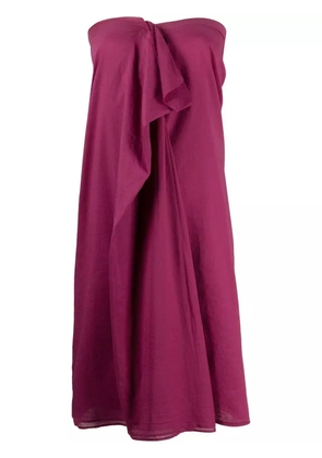 Maison Martin Margiela Pre-Owned 2000s ruffled detailing strapless dress - Pink