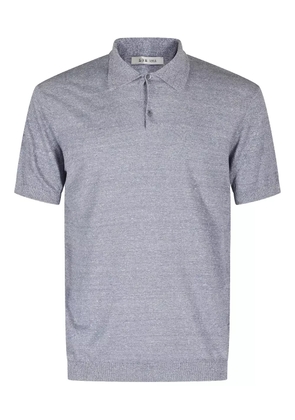 l.b.m. mélange short-sleeve polo shirt - Grey