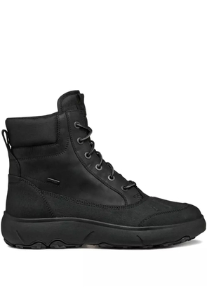 Geox lace-up leather boots - Black