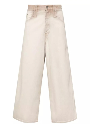 FEDERICO CINA cropped straight-leg trousers - Neutrals