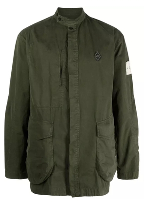 A-COLD-WALL* Ando logo-plaque cargo shirt - Green