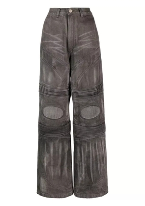 Almaz knee-pad biker jeans - Grey