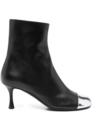Nº21 60mm leather boots - Black