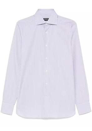 Zegna striped shirt - Blue