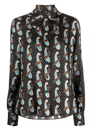 ETRO paisley-print silk shirt - Black