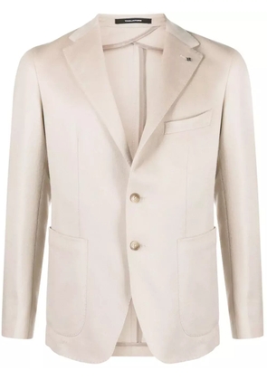 Tagliatore single-breasted cashmere blazer - Neutrals
