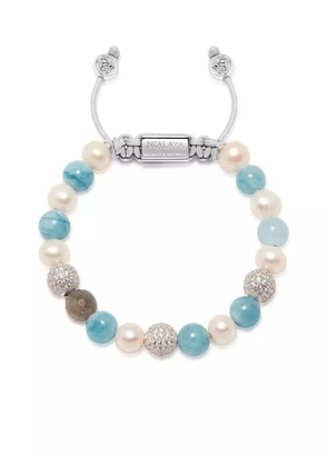 Nialaya Jewelry beaded pearl bracelet - White