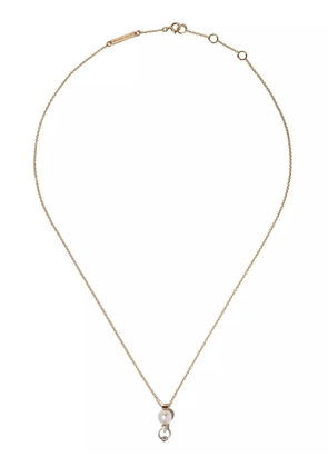 Delfina Delettrez 18kt white and yellow gold Two in One diamond necklace