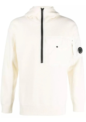 C.P. Company Lens half-zip sweatshirt - White