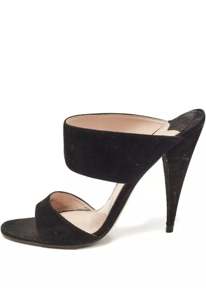 Miu Miu Pre-Owned 125mm suede sandals - Black