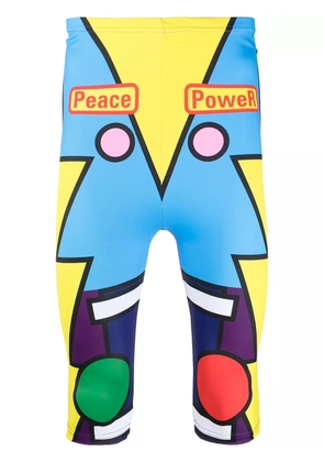 Walter Van Beirendonck Pre-Owned Radiate Beauty bike shorts - Blue