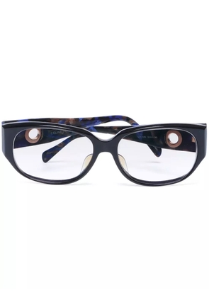 Celine Pre-Owned marbled square-frame glasses - Blue