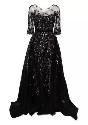Saiid Kobeisy sequin-embellished tulle gown - Black