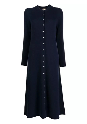 PAULA A-line knitted dress - Blue