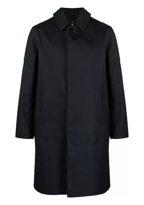 Mackintosh single-breasted cotton trench coat - Blue