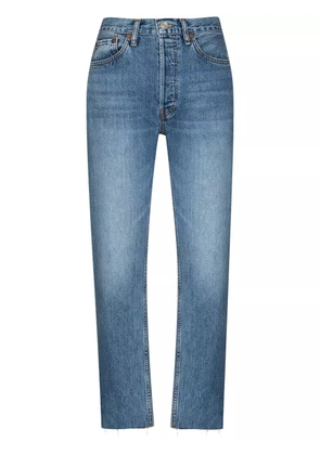 RE/DONE Stove Pipe cropped jeans - Blue