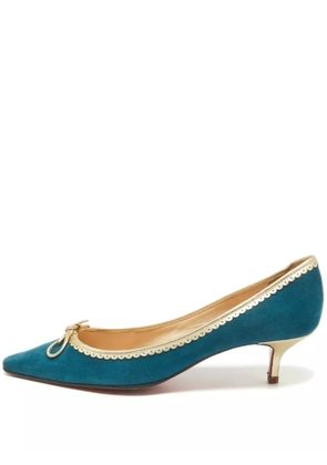 Christian Louboutin Pre-Owned 50mm leather heeled pumps - Blue