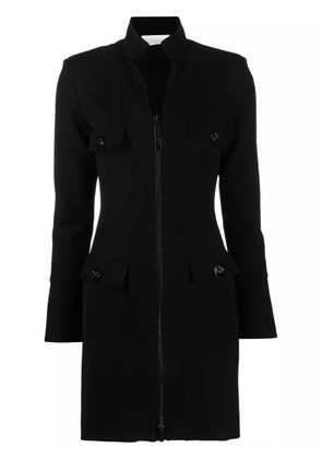Genny zip-up tailored minidress - Black