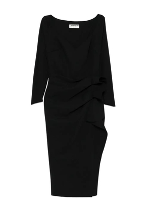 CHIARA BONI La Petite Robe ruffle-detail midi dress - Black