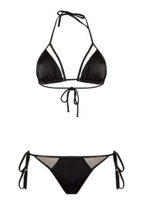 Brigitte triangle bikini set - Black
