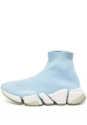 Balenciaga Pre-Owned knit-sock sneakers - Blue